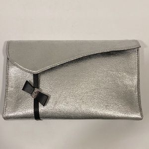 Thierry Mugler Silver and Black Clutch Bag
